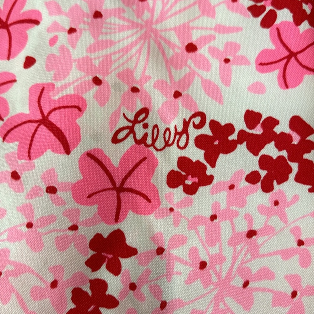 Lilly Pulitzer Vintage “The Lilly” Pink Floral Maxi Shirt Dress